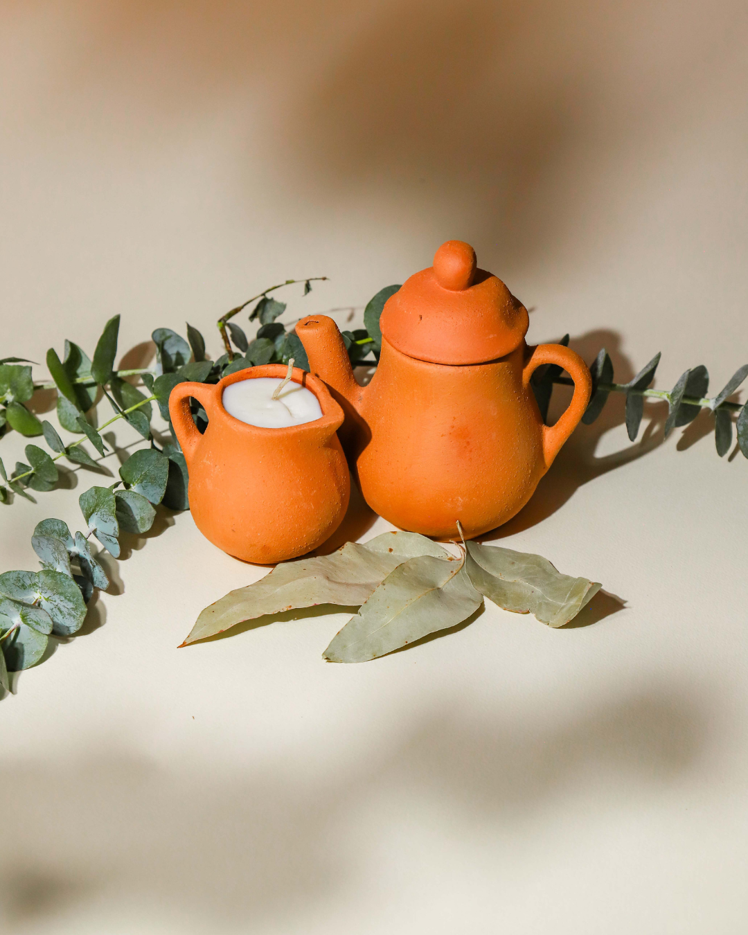 Vela aromática de eucalipto